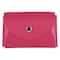 JAM Paper Italian Leather Business Card Holder Case with Round Flap
